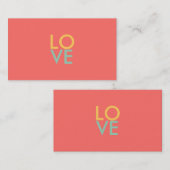 Liebe Business Cards Visitenkarte (Vorne/Hinten)