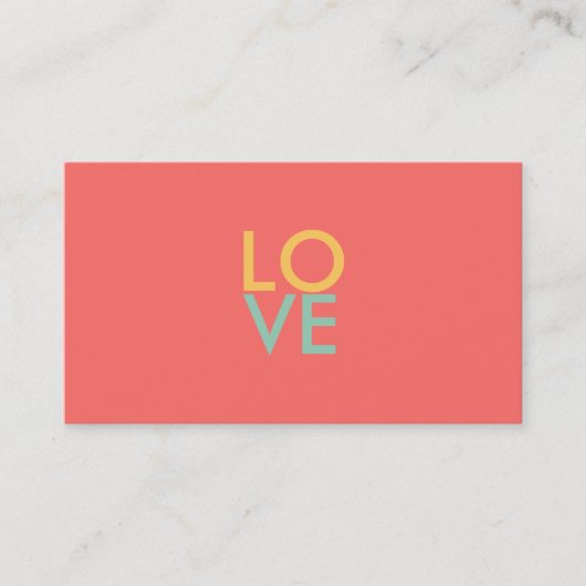 Liebe Business Cards Visitenkarte (Vorderseite)