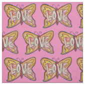 Liebe Butterfly Inspiration Word Stoff Material (Muster)