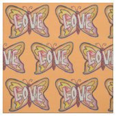 Liebe Butterfly Inspiration Word Stoff Material (Muster)