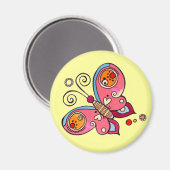 Liebe Butterfly Magnet (Vorderseite/Rückseite)