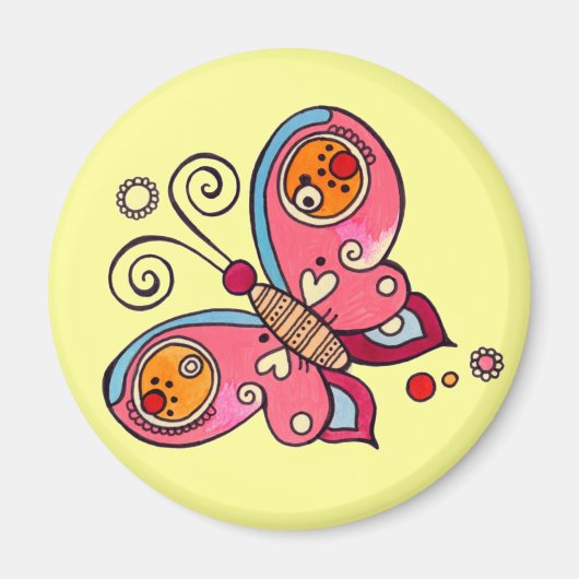 Liebe Butterfly Magnet (Vorne)