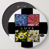 LIEBE Button mit Platz für 4 Fotos HAMbyWG (Vorne & Hinten)