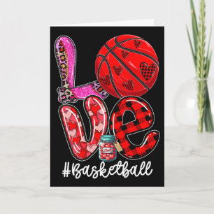 Liebe Bysketbyll Ausrüstung Spieler Team Valentins Karte