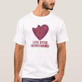 Liebe Bytes Personalisiertes T-Shirt (Vorderseite)