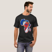 Liebe Cabo Kap Verde Flag mit Afrika Karte Kap Ver T-Shirt (Vorne ganz)