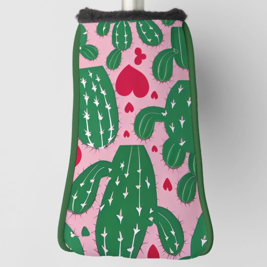 Liebe Cactus Pattern Golf Headcover (Rotieren 90)