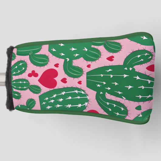 Liebe Cactus Pattern Golf Headcover (Vorderseite)