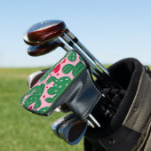 Liebe Cactus Pattern Golf Headcover (In Situ)
