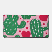 Liebe Cactus Pattern Schreibtischunterlage (Vorderseite)