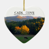 Liebe Cades Bucht-Weihnachtsverzierung Keramik Ornament (Hinten)