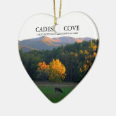 Liebe Cades Bucht-Weihnachtsverzierung Keramik Ornament (Links)