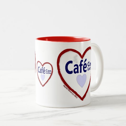 Liebe Café Betrug Leche - Zwei-Ton Tasse (VorderseiteRechts)