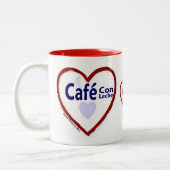 Liebe Café Betrug Leche - Zwei-Ton Tasse (Links)