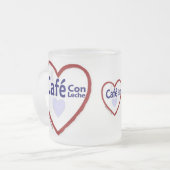 Liebe Café Con Leche - Mattierte Tasse (Vorderseite Links)
