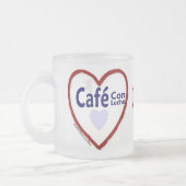 Liebe Café Con Leche - Mattierte Tasse (Links)