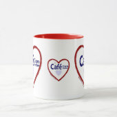 Liebe Café Con Leche - Ringer Tasse (Zentrum)