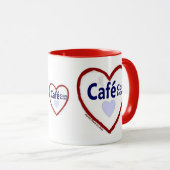 Liebe Café Con Leche - Ringer Tasse (VorderseiteRechts)