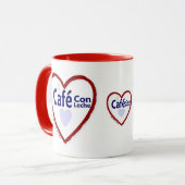 Liebe Café Con Leche - Ringer Tasse (Vorderseite Links)