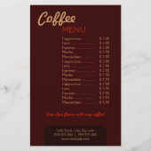 Liebe Cafe Flyer (Hinten)