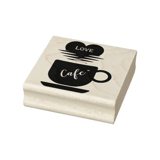 Liebe Cafe" Gummistempel (Stempel)