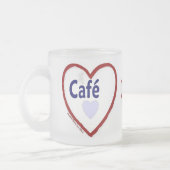 Liebe Café - Mattierte Tasse (Links)