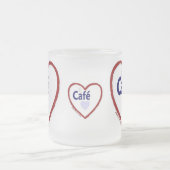 Liebe Café - Mattierte Tasse (Mittel)