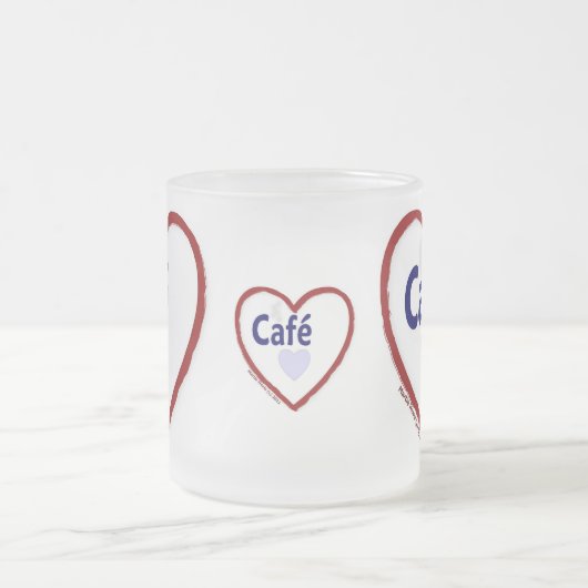 Liebe Café - Mattierte Tasse (Mittel)