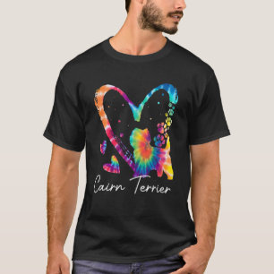 Liebe Cairn Terrier Gefärbte Krawatte Rainbow Hip T-Shirt