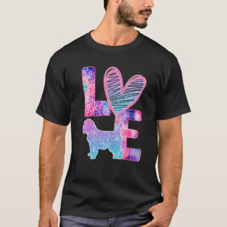 Liebe Cairn Terrier Gefärbte Krawatte Regenbogen D T-Shirt