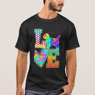 Liebe Cairn Terrier Gefärbte Krawatte Regenbogen  T-Shirt