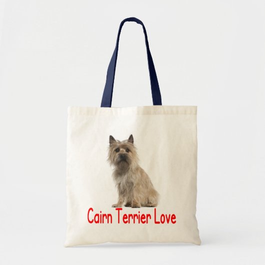 Liebe Cairn Terrier Welpe Dog Tote Bag Tragetasche (Vorne)
