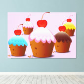 Liebe Cake's Leinwanddruck (Insitu (Holzboden))