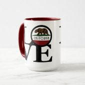 LIEBE California 15oz Tasse (Vorderseite Links)