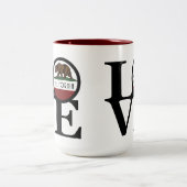 LIEBE California 15oz Zweifarbige Tasse (Mittel)