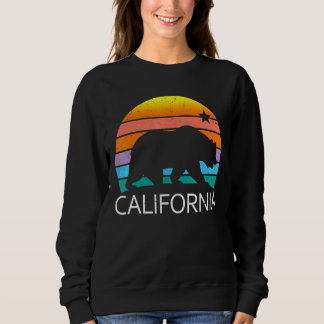Liebe California Retro Vintag Cali Pride Bear Sonn Sweatshirt