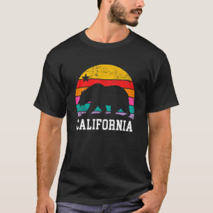 Liebe California Retro Vintag Cali Pride Bear Sonn T-Shirt