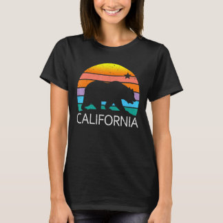 Liebe California Retro Vintag Cali Pride Bear Sonn T-Shirt