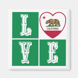 Liebe California State Flag Herbst Prix Magnet