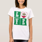 Liebe California State Flag Herbst Prix T-Shirt (Vorderseite)