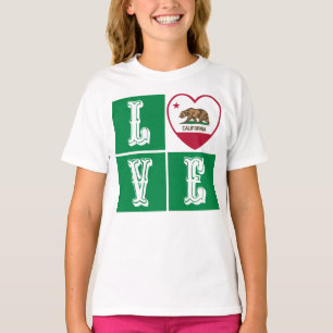 Liebe California State Flag Herbst Prix T-Shirt