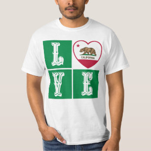 Liebe California State Flag Herbst Prix T-Shirt