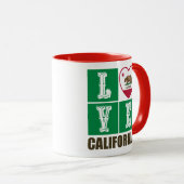 Liebe California State Flag Herbst Prix Tasse (VorderseiteRechts)