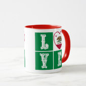 Liebe California State Flag Herbst Prix Tasse (VorderseiteRechts)