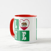 Liebe California State Flag Herbst Prix Tasse (Vorderseite Links)