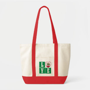Liebe California State Flag Herbst Prix Tragetasche