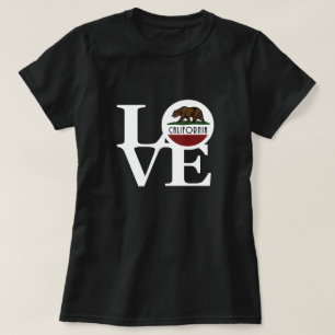 LIEBE California (Weißer Text) T-Shirt