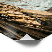 Liebe Calligraphy Couple Foto Poster (Ecke)