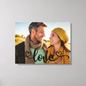 Liebe Calligraphy Overlay-benutzerdefiniertes Foto Leinwanddruck (Vorderseite)
