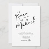 Liebe Calligraphy Wedding B&W ID940 (Vorderseite)